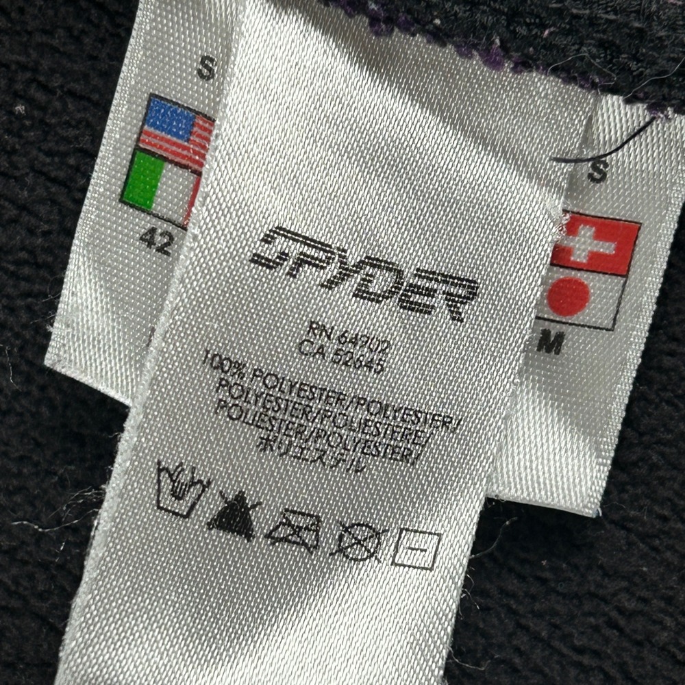Spyder Full Zip Sweater Jacket Women S Purple Ribbed Knit Gorpcore Athleisure - Picture 9 of 16